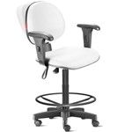 Assistência Técnica e Garantia do produto Cadeira Ergonômica Nr17 Caixa Alta com Braços Branco Cb27