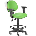 Assistência Técnica e Garantia do produto Cadeira Ergonômica Nr17 Caixa Alta com Braços Verde Limão Cb27