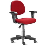 Assistência Técnica e Garantia do produto Cadeira Escritório Executiva com Braços Tecido Vermelho Cb40