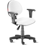 Assistência Técnica e Garantia do produto Cadeira Escritório Giratória Executiva com Braços Courvim Branco Cb20