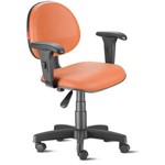 Assistência Técnica e Garantia do produto Cadeira Escritório Giratória Executiva com Braços Courvim Laranja Cb20