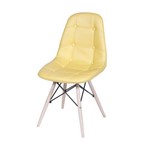 Assistência Técnica e Garantia do produto Cadeira Estofada Botonnes OR Design Amarelo