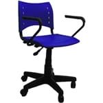 Assistência Técnica e Garantia do produto Cadeira Evidence Giratória com Braço Azul - At.home