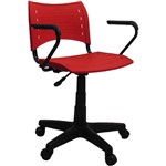 Assistência Técnica e Garantia do produto Cadeira Evidence Giratória com Braço Vermelha - At.home