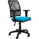 Assistência Técnica e Garantia do produto Cadeira Executiva 1712 Giratória Preta e Azul - Recostare