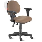 Assistência Técnica e Garantia do produto Cadeira Executiva Ergonômica Nr17 com Braços Marrom Cb26