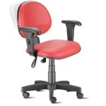 Assistência Técnica e Garantia do produto Cadeira Executiva Ergonômica Nr17 com Braços Vermelho Cb26