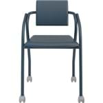 Assistência Técnica e Garantia do produto Cadeira Flavia 1713 com Rodízios Napa Azul Noturno - Carraro