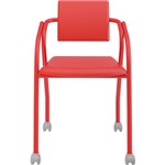 Assistência Técnica e Garantia do produto Cadeira Flavia 1713 com Rodízios Napa Vermelha - Carraro