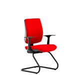 Assistência Técnica e Garantia do produto Cadeira Flute Fixa Executive Mesclado Vermelho/preto
