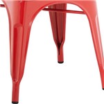 Assistência Técnica e Garantia do produto Cadeira Iron Sem Braço Aço Carbono Vermelha - Rivatti