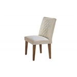 Assistência Técnica e Garantia do produto Cadeira Jade 100% MDF (Kit com 2 Cadeiras) - Móveis Rufato - Imbuia/Veludo Creme - Móveis Bom de Preço -