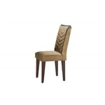 Assistência Técnica e Garantia do produto Cadeira Londrina 100% MDF (Kit com 2 Cadeiras) - Móveis Rufato - Café/ Animale - Móveis Bom de Preço -
