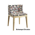 Assistência Técnica e Garantia do produto Cadeira Mademoiselle - Base Madeira - Estampa Colors