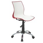 Assistência Técnica e Garantia do produto Cadeira Plastica Maja Bi-color Vermelha e Branca com Rodizio em Aco Cromado