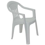 Assistência Técnica e Garantia do produto Cadeira Plastica Monobloco com Bracos Ilhabela Branca
