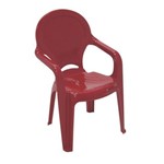 Assistência Técnica e Garantia do produto Cadeira Plastica Monobloco com Bracos Infantil Tiquetaque Vermelha
