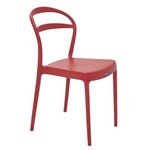 Assistência Técnica e Garantia do produto Cadeira Plastica Monobloco Sissi Vermelha Encosto Vazado