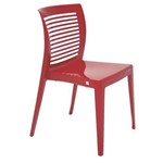 Assistência Técnica e Garantia do produto Cadeira Plastica Monobloco Victoria Vermelha Encosto Vazado Horizontal