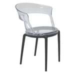 Assistência Técnica e Garantia do produto Cadeira Plastica Montavel Luna P Base Preta e Assento Transparente