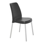 Assistência Técnica e Garantia do produto Cadeira Plastica Vanda Preta com Pernas de Aluminio Anodizadas