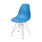 Assistência Técnica e Garantia do produto Cadeira Polipropileno Base em Metal OR Design Azul Petróleo