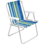Assistência Técnica e Garantia do produto Cadeira Praia Alumínio Alta Dobrável 90kg Piscina Bel 25500