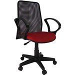 Assistência Técnica e Garantia do produto Cadeira Presidente Tela Giratória Preta e Vermelha - At.home