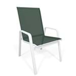 Assistência Técnica e Garantia do produto Cadeira Riviera Piscina Praia Alumínio Branco Tela Verde