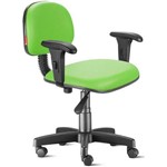 Assistência Técnica e Garantia do produto Cadeira Secretária com Braços Courvim Verde Limão Cb15