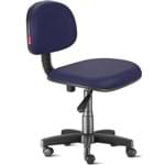 Assistência Técnica e Garantia do produto Cadeira Secretária Giratória com Encosto Courvim Azul Noturno Cb13