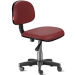 Assistência Técnica e Garantia do produto Cadeira Secretária Giratória com Encosto Courvim Bordô Cb13