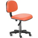 Assistência Técnica e Garantia do produto Cadeira Secretária Giratória com Encosto Courvim Laranja Cb13