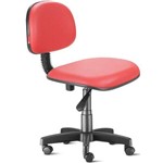 Assistência Técnica e Garantia do produto Cadeira Secretária Giratória com Encosto Courvim Vermelho Cb13