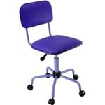 Assistência Técnica e Garantia do produto Cadeira Secretária Laminada Color Pistão à Gás Corano Roxo - At.home