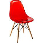 Assistência Técnica e Garantia do produto Cadeira Side Base Madeira Vermelho Translucido - By Haus