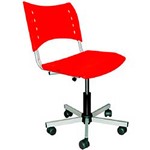 Assistência Técnica e Garantia do produto Cadeira Sigma Plástica com Rodízio - Vermelha - Multivisão