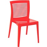Assistência Técnica e Garantia do produto Cadeira Victoria Encosto Vazado Horizontal Vermelha - Tramontina