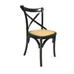 Assistência Técnica e Garantia do produto Cadeira X Paris Preta com Estofado Palha - Jequitibá Rosa
