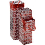 Assistência Técnica e Garantia do produto Caixa de Presente para Garrafa Natal Style Vermelha 2 Unidades - Santini