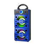 Assistência Técnica e Garantia do produto Caixa de Som Bluetooth 12W Super Bass - CS-M245BT - EXBOM - Azul