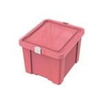 Assistência Técnica e Garantia do produto Caixa Organizadora com Tampa em Plastico Laundry 30litros Rosa Claro