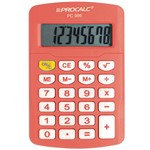 Assistência Técnica e Garantia do produto Calculadora Pessoal Procalc Linha Vivid Color 8 Dígitos Laranja