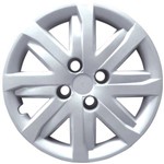 Assistência Técnica e Garantia do produto Calota Aro 14 Gol G5 2012 Voyage Saveiro Volkswagen Grid Prata Fixação por Parafuso