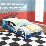 Assistência Técnica e Garantia do produto Cama 100% Infantil Carro Drift - Azul com Colchão - Rpm Móveis