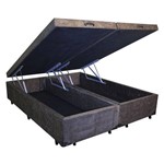 Assistência Técnica e Garantia do produto Cama Box Baú Bipartido King 96x203 Marrom Suede