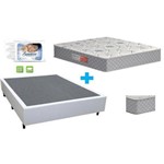 Assistência Técnica e Garantia do produto Cama Box Casal Premium Corino Branco 138x188x55 com Colchão Espuma Falcon Firme + 2 Travesseiros