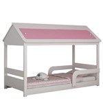 Assistência Técnica e Garantia do produto Cama Casinha Infantil Solteiro Sleep Gelius - Branco/rosa