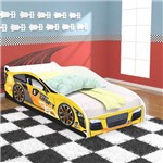 Assistência Técnica e Garantia do produto Cama Infantil Carros Drift 150x70 Cm - Amarelo / Branco - Rpm Móveis