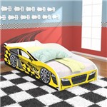 Assistência Técnica e Garantia do produto Cama Infantil / Mini Cama Carros Speedy Racing New com Colchão 150x70 Cm - Amarelo/branco - Rpm Móveis